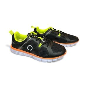 Short Running Lightweight Sneakers Black/Neon Yellow Size Men Size 9